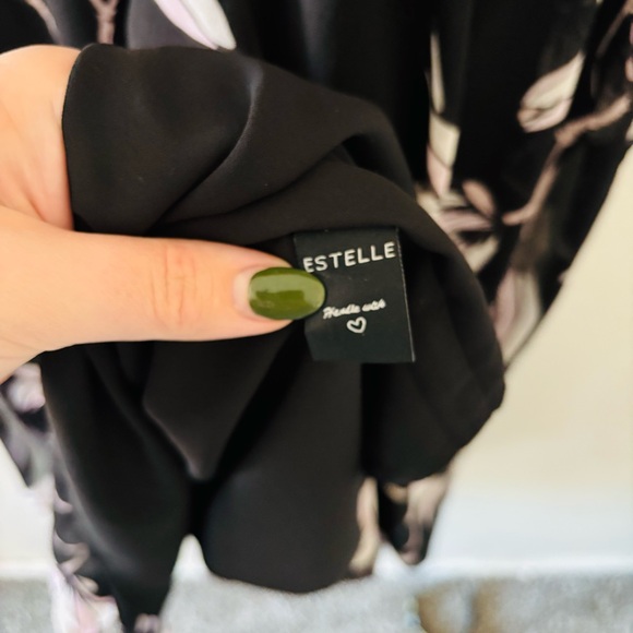 Estelle Azalea Black Floral Midi Dress - Picture 8 of 12